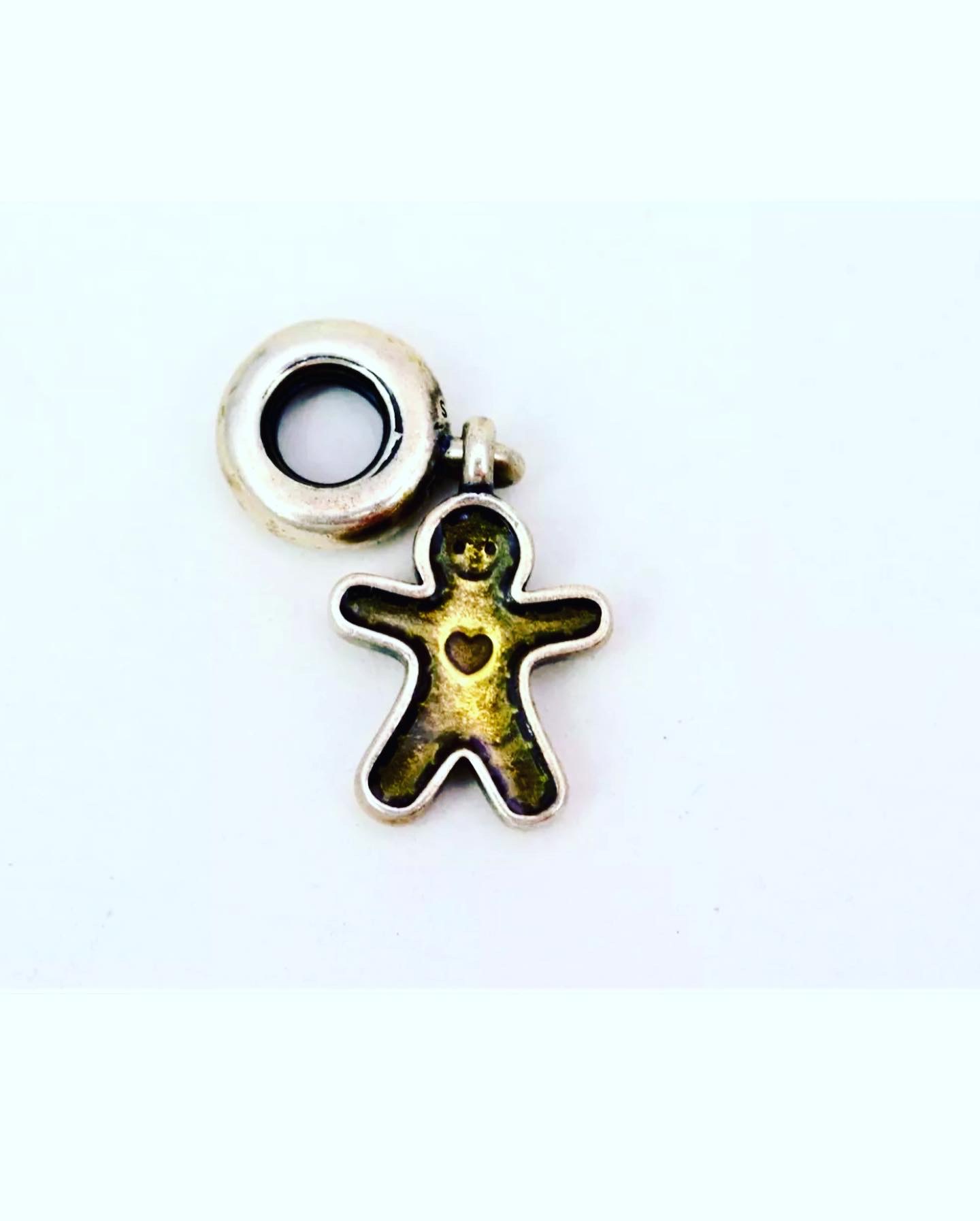 Gingerbread man charm