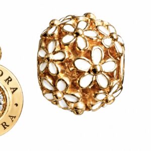 Set of 3 Rose Gold Pandora Charms