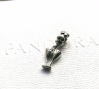 Pandora 925 Sterling Silver Charm Two Celebration Champagne Wine Glasses Dangle