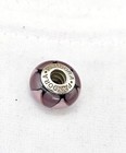 Pandora Sterling Silver Murano Glass Bead Purple Bracelet Charm 925 Jewellery