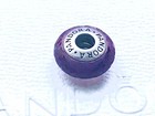 Genuine Pandora 925 Silver Matte Purple Murano Glass Bracelet Charm Jewellery