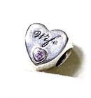 Genuine Pandora Wife Love Heart Bracelet Charm 925 Sterling Silver Ale Jewellery